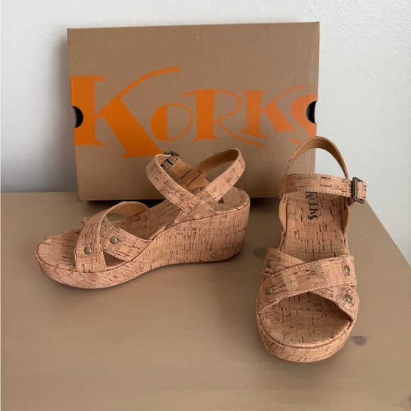 New Kork ease Denica Wedge Sandals - Picture 4 of 6